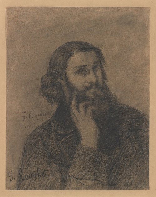 Self-Portrait  Poster Print by Gustave Courbet