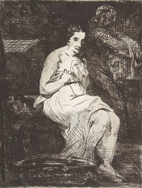 The Toilette  Poster Print by ‚îú√´douard Manet