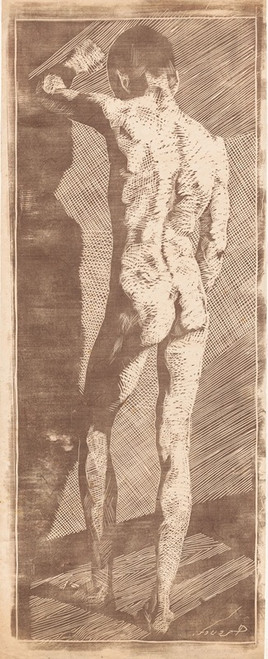 Staande jongen, op de rug gezien Poster Print by Reijer Stolk