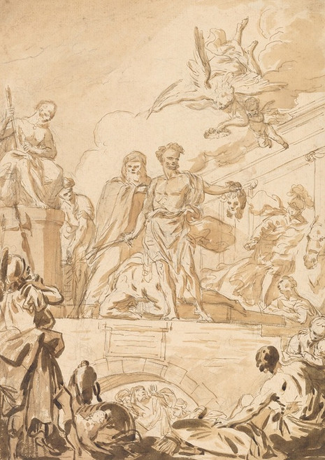 The Martyrdom of a Saint Poster Print by Michel-Fran‚îú¬∫ois Dandr‚îú‚åê-Bardon