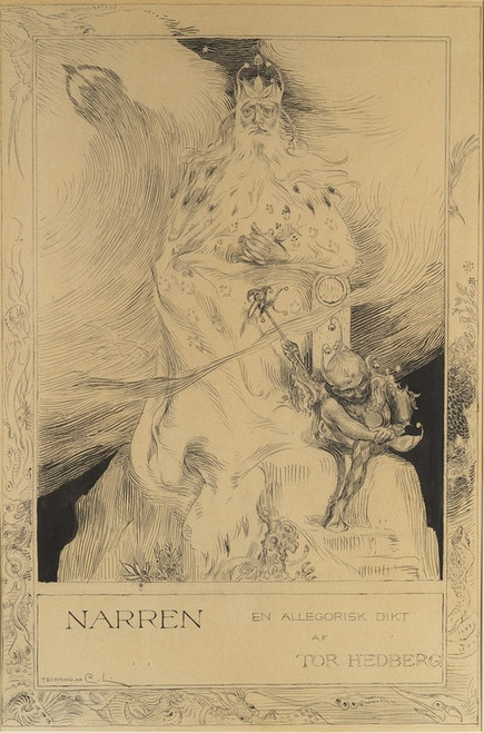 The Jester  Poster Print by Carl Larsson