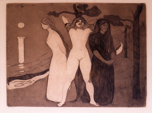 The Woman  Poster Print by Edvard Munch
