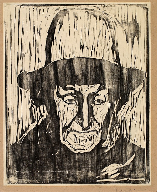 The Old Fisherman  Poster Print by Edvard Munch