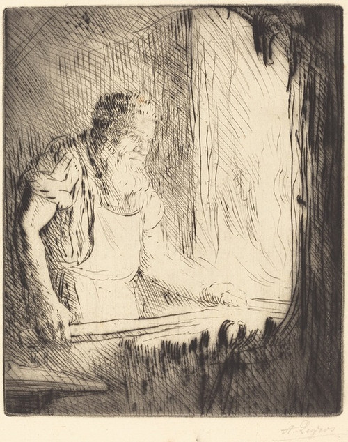Blacksmith  Poster Print by Alphonse Legros