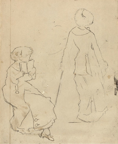 Study for Œì√á√øMary Cassatt at the LouvreŒì√á√ñ   Poster Print by Edgar Degas