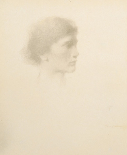 Head of a Woman  Poster Print by Thomas Wilmer Dewing