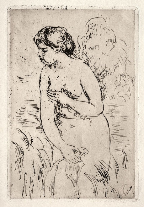Bather Standing Up to Her Knees  Poster Print by Pierre-Auguste Renoir