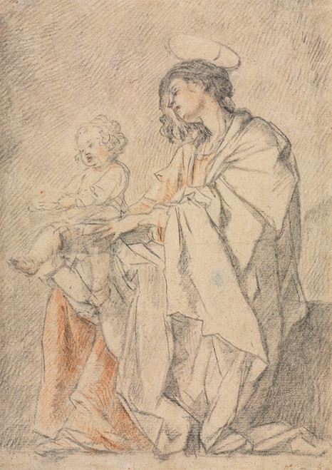 Virgin and Child  Poster Print by Anonymous