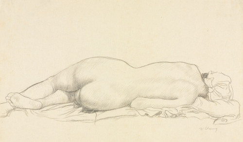 Reclining Nude Poster Print by William Strang