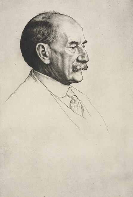 Thomas Hardy, Facing Right  Poster Print by William Strang