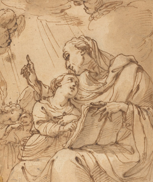The Education of the Virgin Poster Print by Ubaldo Gandolfi