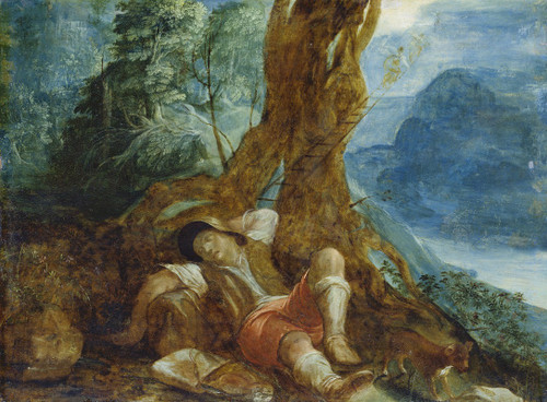 JacobŒì√á√ñs Dream  Poster Print by Adam Elsheimer