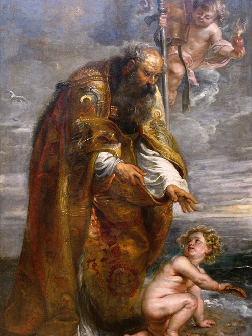 Saint Augustine Poster Print by Peter Paul Rubens