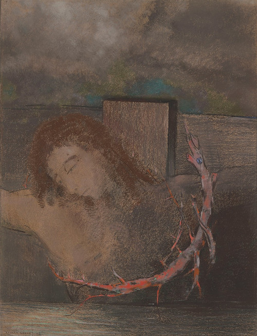 Christ Crucified Poster Print by Odilon Redon