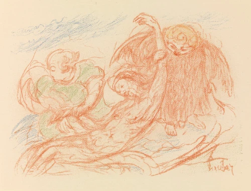 Christ and the Angels  Poster Print by James Ensor