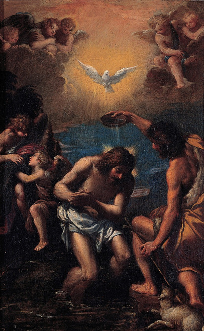 Baptism of Christ  Poster Print by Scarsellino
