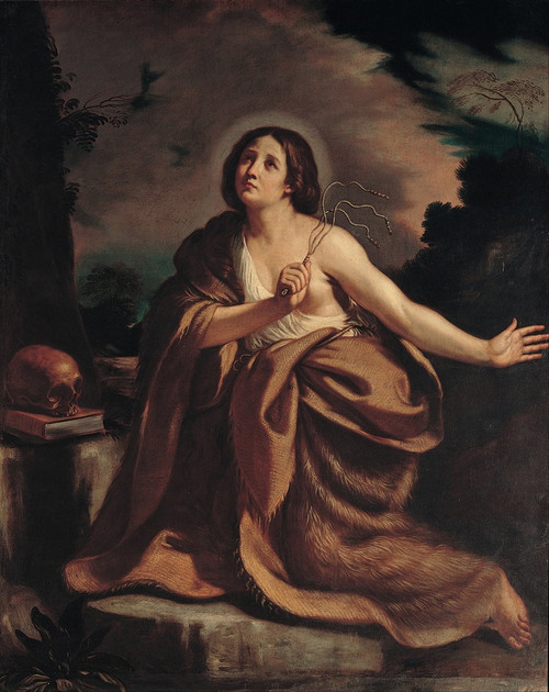 Penitent Magdalene  Poster Print by Follower of Guercino