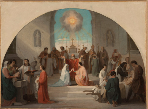 Les sept Sacrements  Poster Print by Paul Jourdy