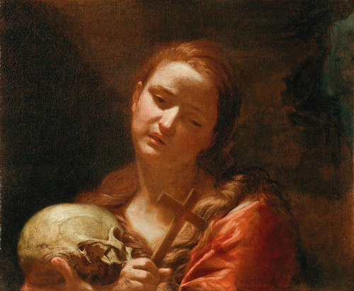The Penitent Magdalene Poster Print by Guido Cagnacci