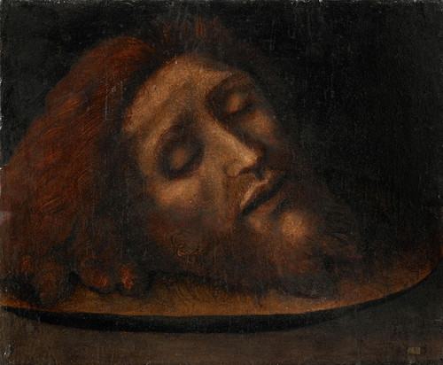 Head of Saint John the Baptist  Poster Print by Italian School