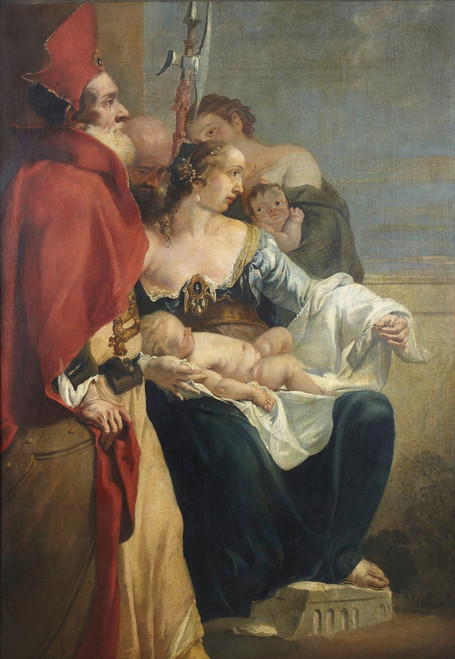 Joash and Jehosheba Poster Print by Francesco Fontebasso