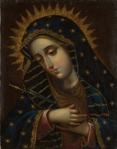The Virgin of Sorrows  Poster Print by Anonymous