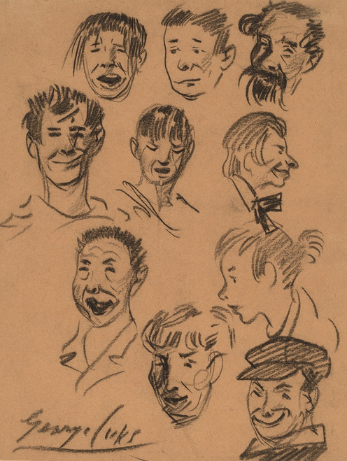 Ten Heads  Poster Print by George Luks
