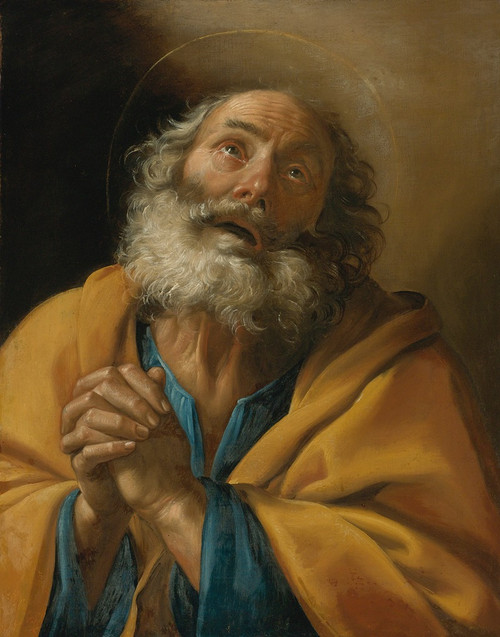 PENITENT SAINT PETER Poster Print by Giuseppe Vermiglio