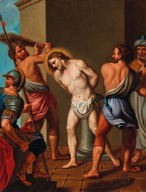 The Flagellation of Christ  Poster Print by Bolognese School