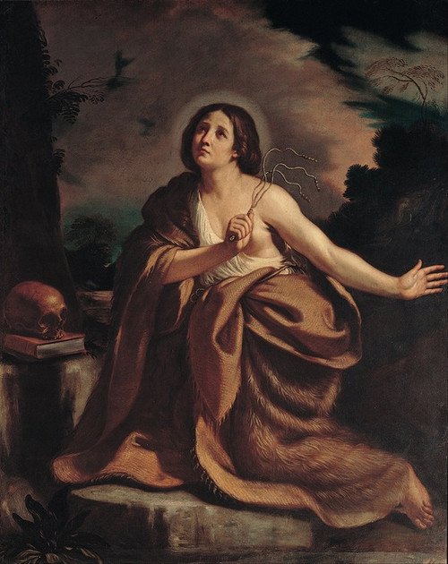 Penitent Magdalene Poster Print by Guercino