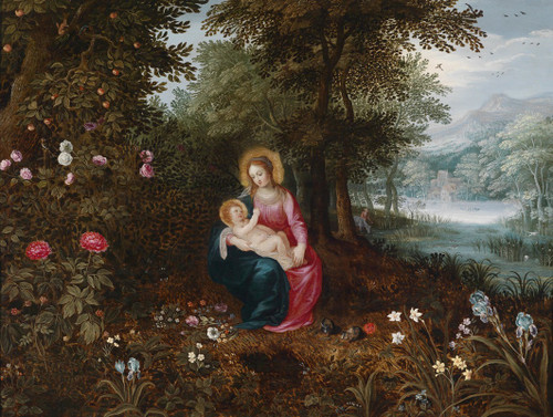 Die Ruhe Auf Der Flucht Poster Print by Jan Brueghel the Younger