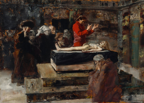 The Raising of JairusŒì√á√ñs Little Daughter  Poster Print by Albert von Keller