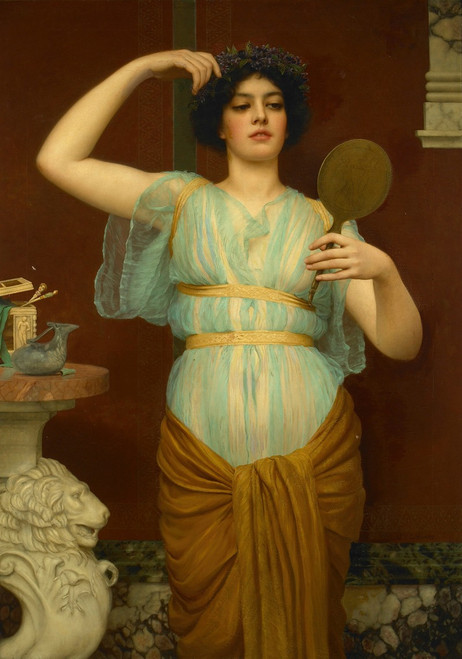 Ione Poster Print by John William Godward