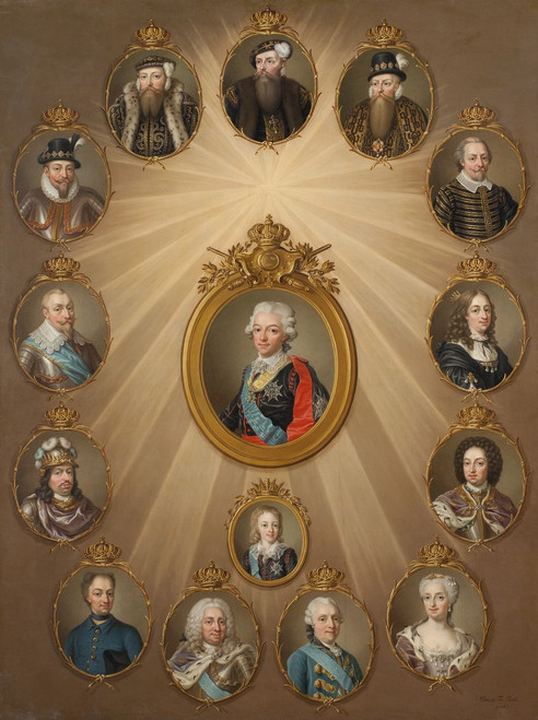 Regentl‚îú√±ngd Gustav I Œì√á√¥ Gustav IV Adolf  Poster Print by Ulrika Pasch