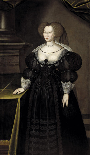 Maria Eleonora , Princess of Brandenburg, Queen of Sweden Poster Print by Jacob Heinrich Elbfas