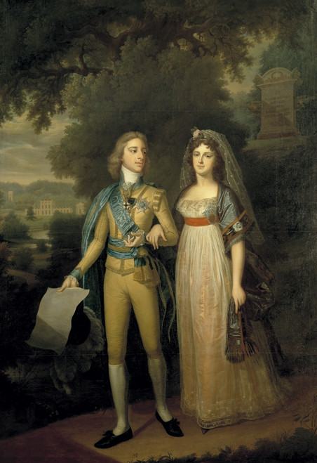 Gustav IV Adolf, 1778-1837, King of Sweden and Fredrika Dorotea Vilhelmina, 1781-1826, Princess of Baden, Queen of Sweden  Poster Print by Jonas Forsslund