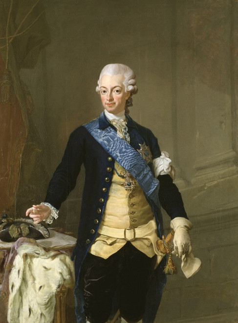King Gustav III of Sweden  Poster Print by Lorens Pasch the Younger