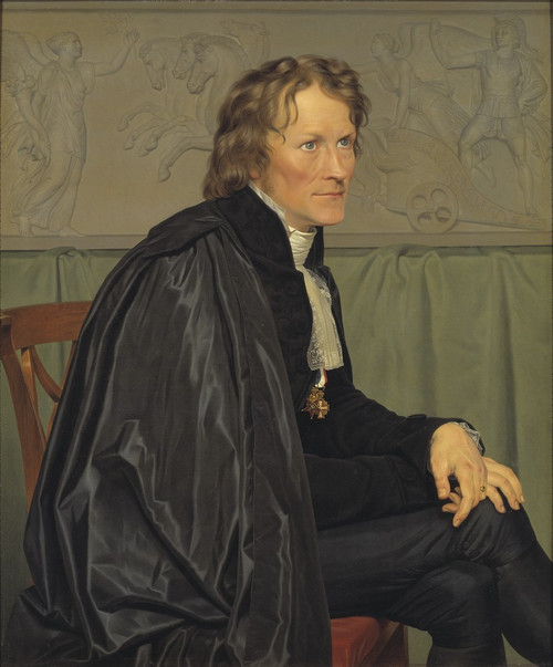Bertel Thorvaldsen, the Danish Sculptor  Poster Print by Christoffer Wilhelm Eckersberg