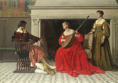 A discerning audience  Poster Print by Eleuterio Pagliano