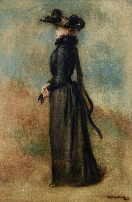 Femme en promenade  Poster Print by Pierre-Auguste Renoir