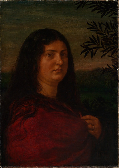 Portrait of Mrs. Cella Thoma  Poster Print by Hans Thoma