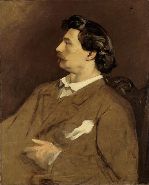 Selbstbildnis  Poster Print by Anselm Feuerbach