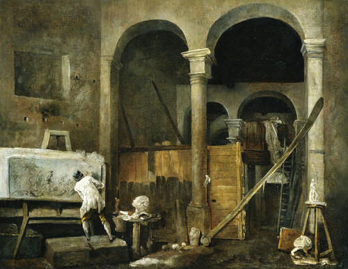 The ArtistŒì√á√ñs Studio  Poster Print by Hubert Robert