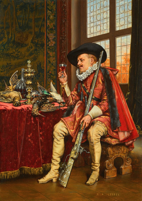 Un bon cru Poster Print by Adolphe-Alexandre Lesrel