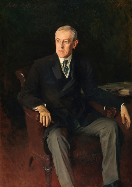 Portrait of Woodrow Wilson , American President  Poster Print by John Singer Sargent