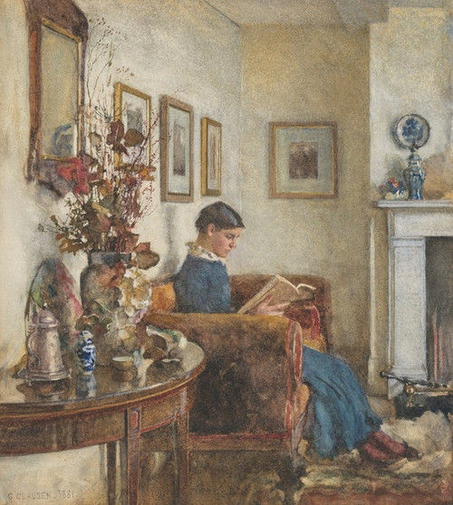 Interior  Poster Print by Sir George Clausen