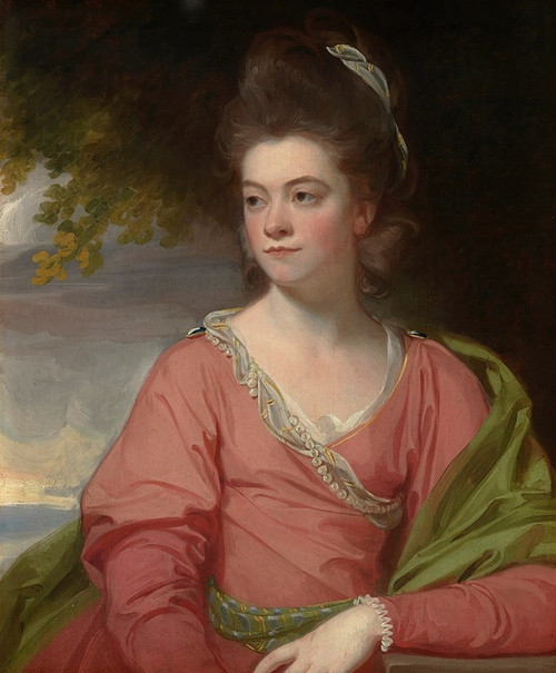 Portrait of a lady, traditionally identified as Miss Inchbold Poster Print by George Romney