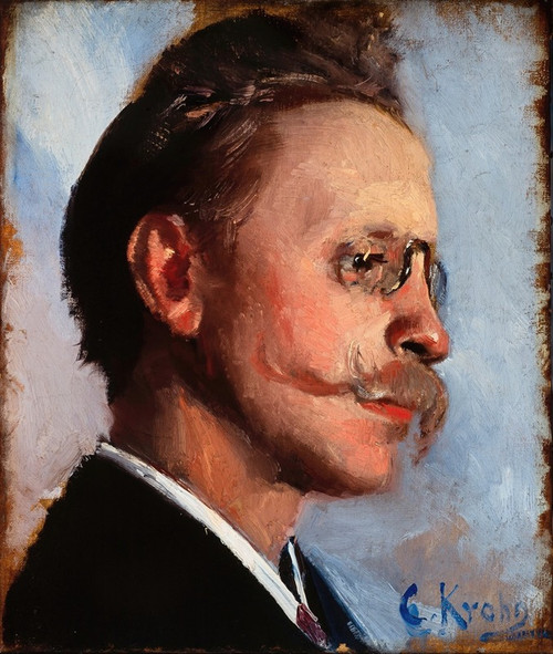 Otto Benzon  Poster Print by Christian Krohg