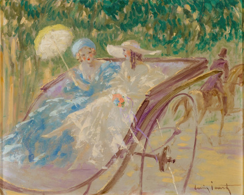 Deux ‚îú‚åêl‚îú‚åêgantes en cal‚îú¬øche Poster Print by Louis Icart