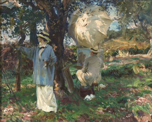 The Sketchers  Poster Print by John Singer Sargent